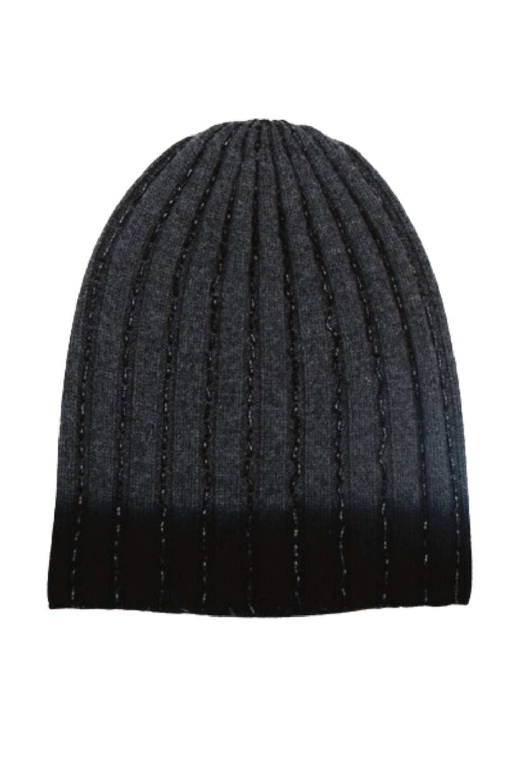Shadded Ribbed Beanie with Beads