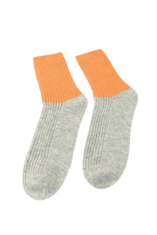 165. Pure Cashmere Bi Color Socks.png